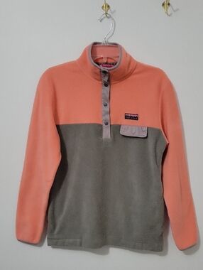 Simply Southern Two-Tone Quarter Snap Fleece Pullover, Size Small
